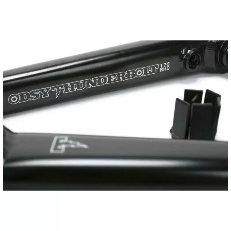 Bielas BMX THUNDERBOLT Eje 22mm Compatible LHD 165mm Negro #1