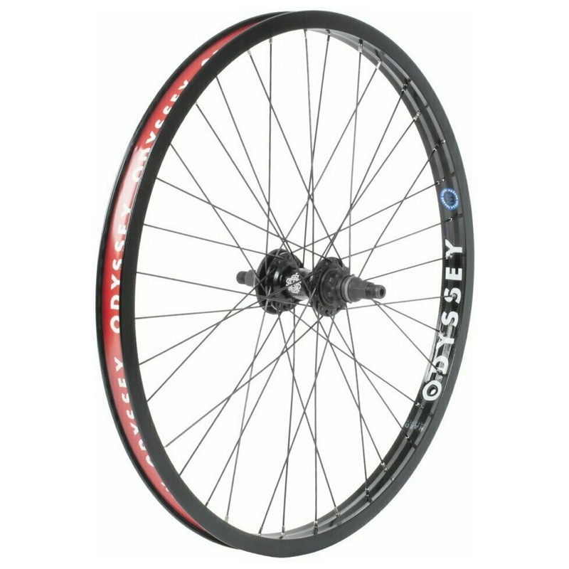 Rueda trasera BMX Hazard Lite/C5 de 24'', tracción derecha/izquierda, negra