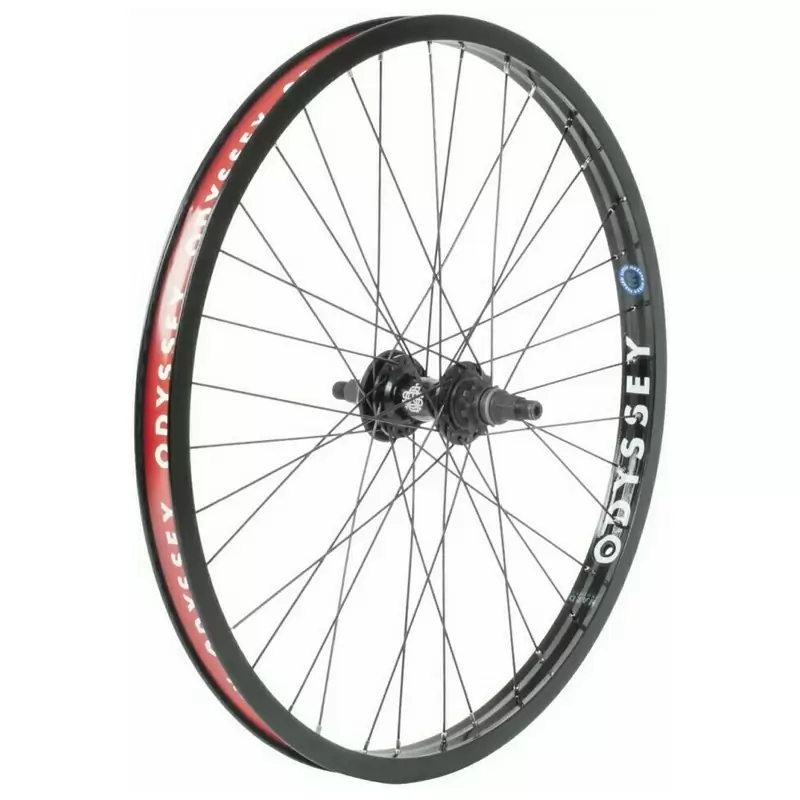 Rueda trasera BMX Hazard Lite/C5 de 24'', tracción derecha/izquierda, negra - image