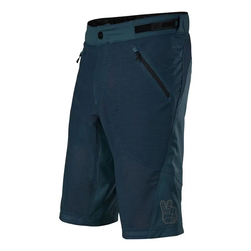 MTB Skyline Air Shell Ultra -ventilado shorts com painéis de malha azul 30 tamanho #1