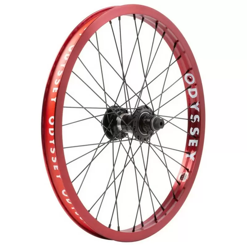 20'' HAZARD LITE/CLUTCH V2 Rueda Trasera BMX Transmisión Lado Izquierdo Rojo - image