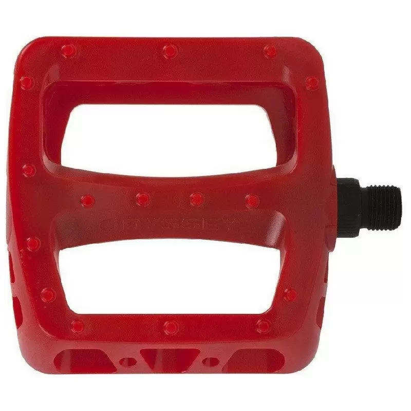 Pedali BMX Odyssey Twisted PC – Leggeri In Plastica, 9/16", Bianco
