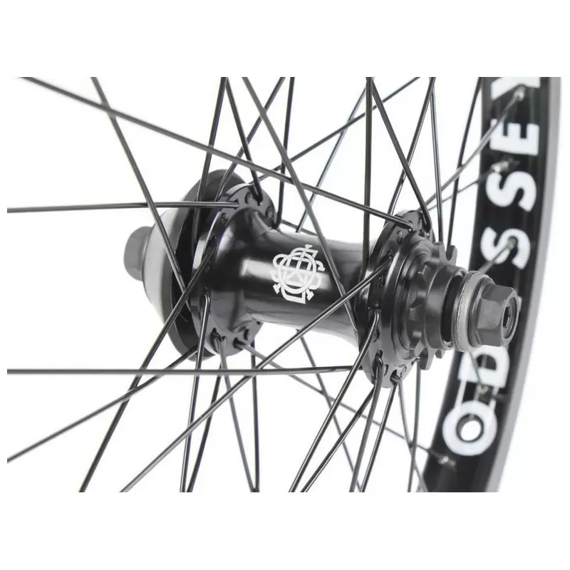 Roda BMX traseira 20'' HAZARD LITE/CLUTCH V2 tração lateral esquerda preta #1