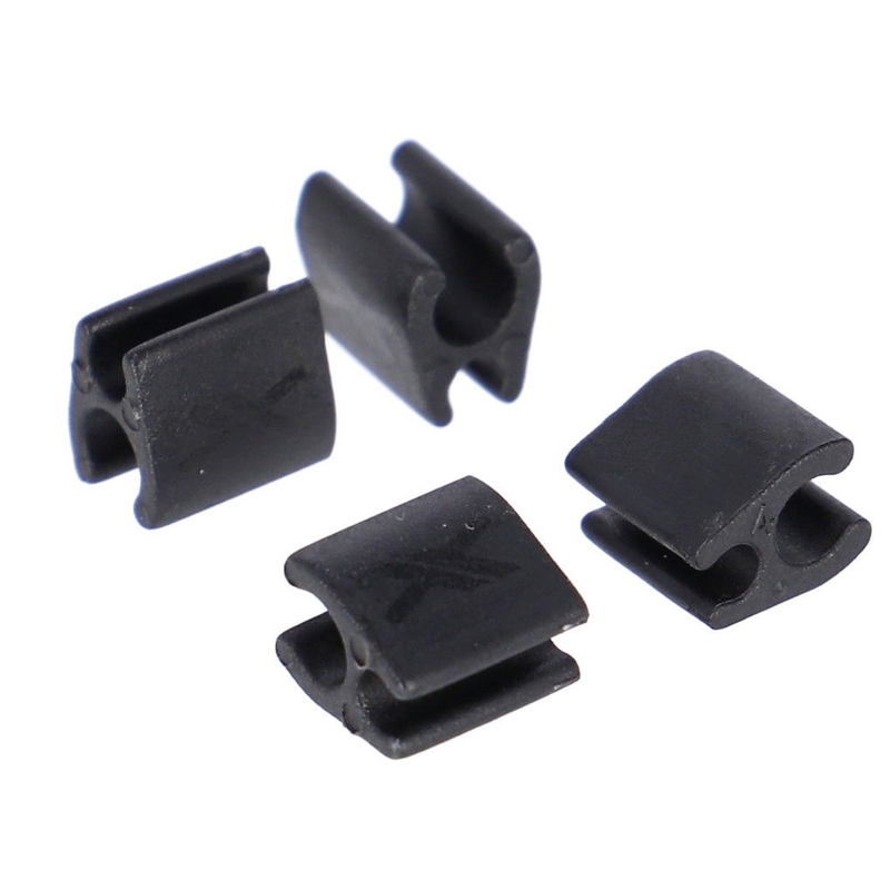 Clip Cavo 2mm-4mm Nero 4pz BR-X137