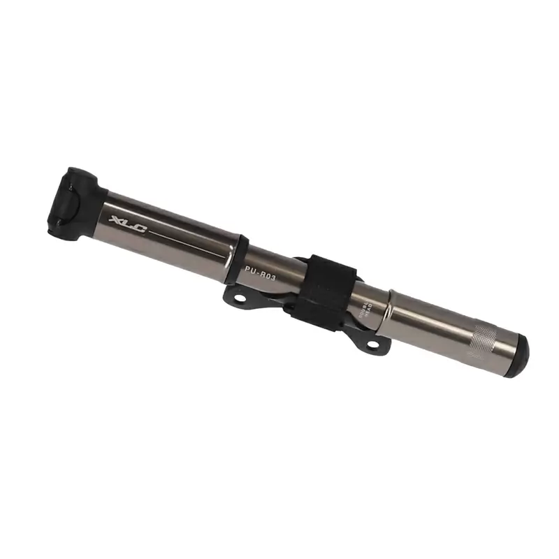 Mini pompe PU-R03 11bar 220mm aluminium double tête Argent/Bronze #1