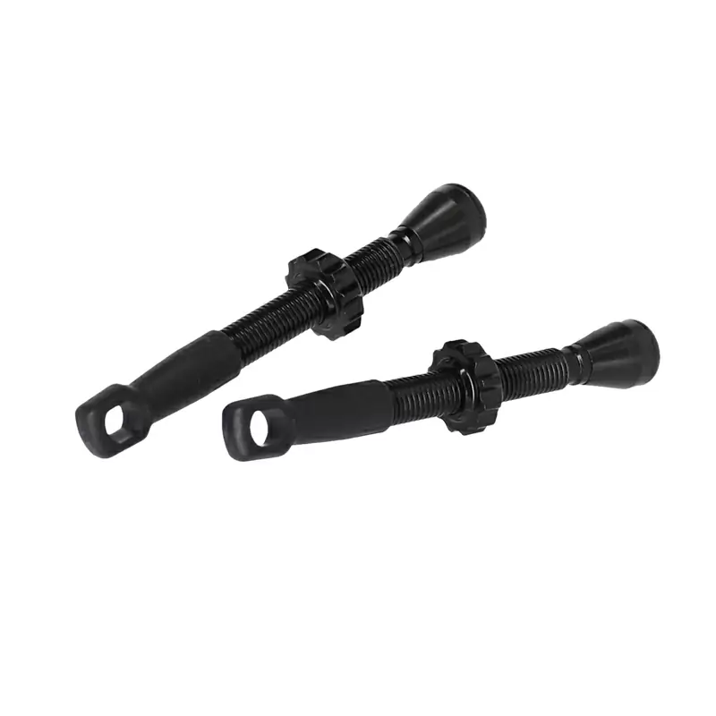 PU-X17 Presta 45 mm Tubeless-Ventil-Set, Schwarz #1