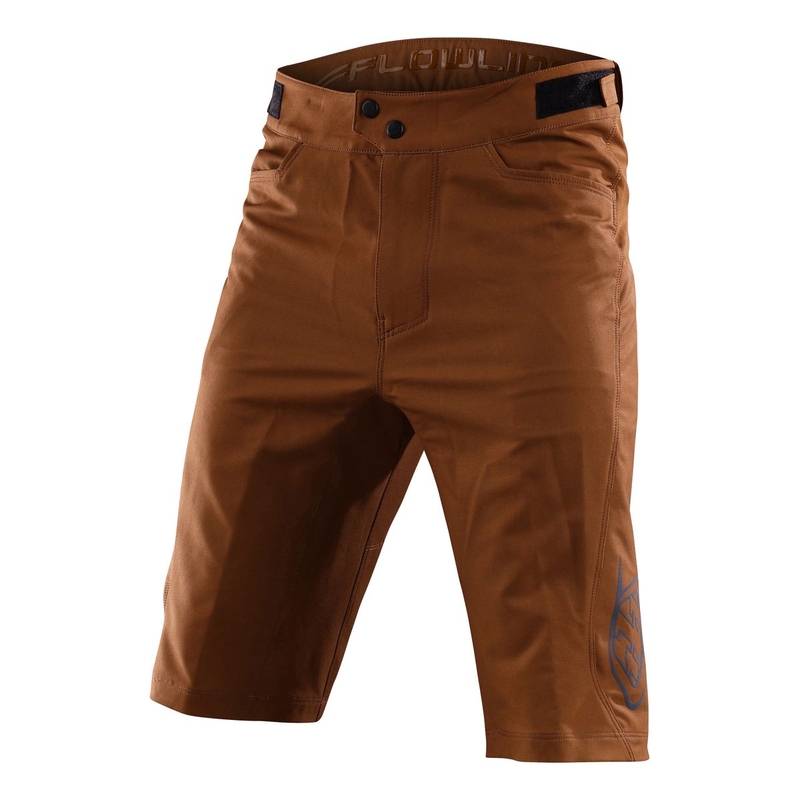Pantalones cortos de mtb de línea de flujo casual con tela aprobada Bluesign® Brown 36