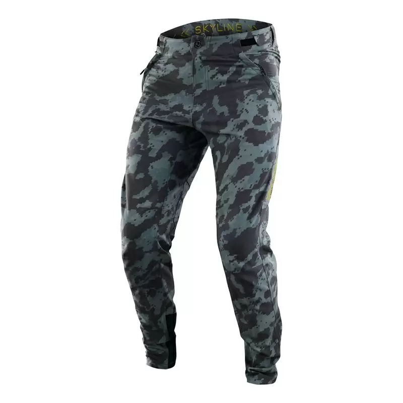 Pantaloni lunghi MTB SKYLINE ultra leggeri e traspiranti verde Taglia 32 - image