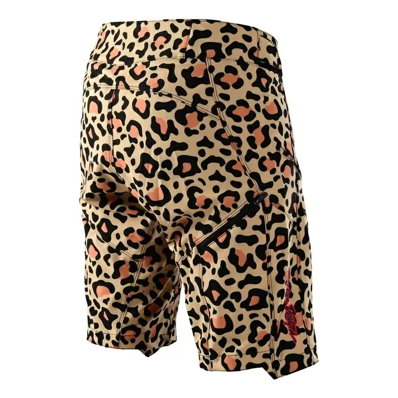 Mtb Lilium Leopard Shell Elastic and ventilated shorts by orange women size XS #3