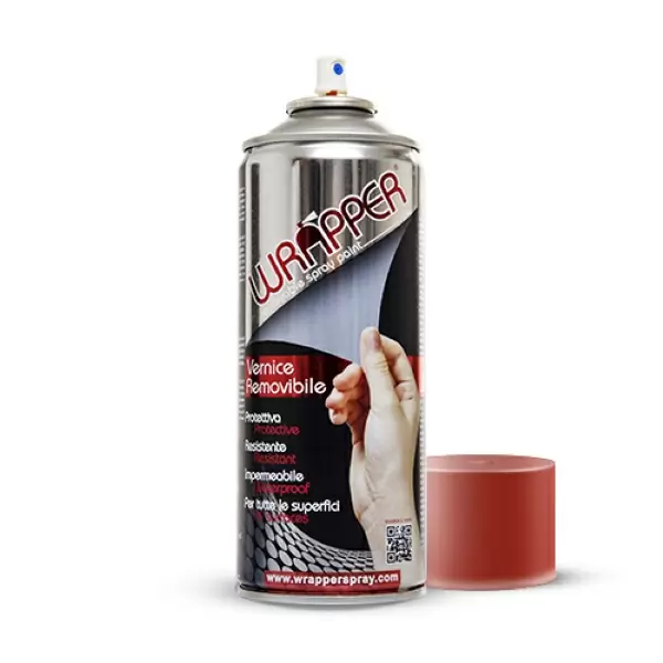 Vernice removibile Wrapping Spray Rosso Fuoco RAL 3000 #1