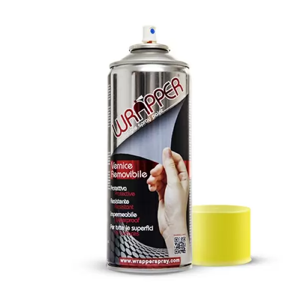 Vernice removibile Wrapping Spray Giallo Fluo #1