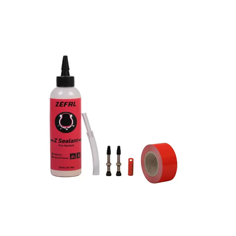 Tubeless-Kit 20 mm x 9 m Klebeband + Z-Dichtmittel + Ventile #1