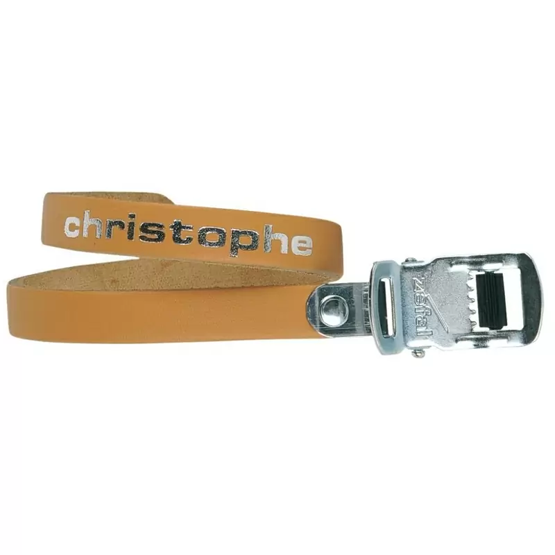 par footstrap set christophe 516 cuero 370mm marrón #1