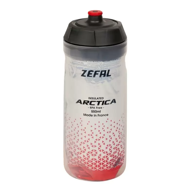 Wasserflasche arctica 55 550ml, Silber/Rot #1
