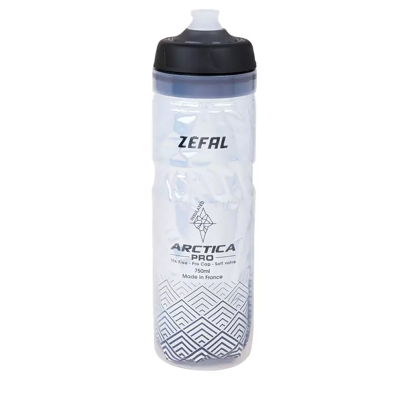 botella Zefal Arctica Pro 75 750ml/25oz altura 259mm plata-negro #1
