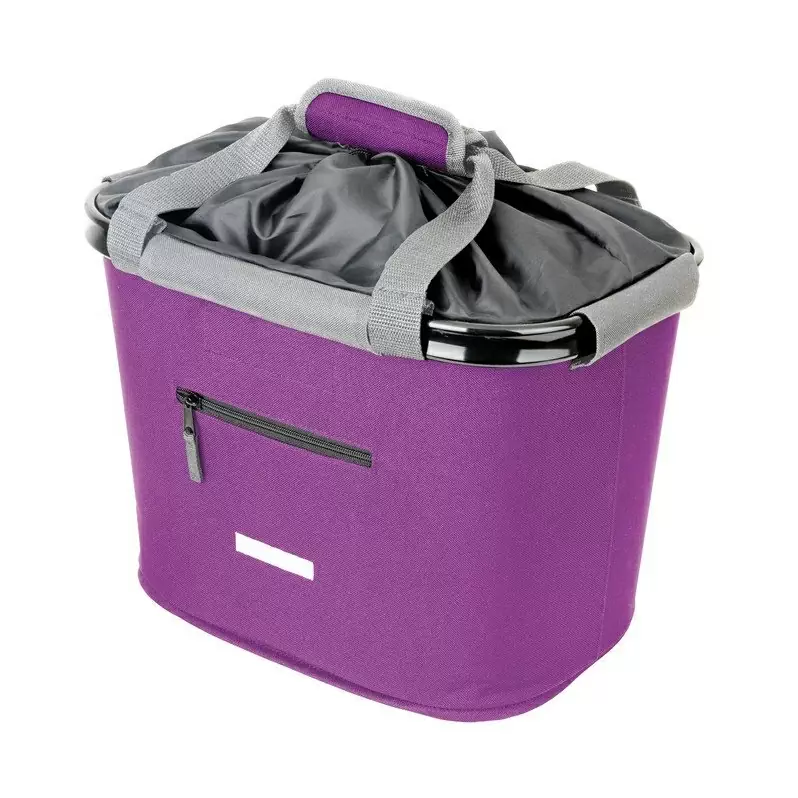 Panier avant 20L lilas avec support à dégagement rapide #1
