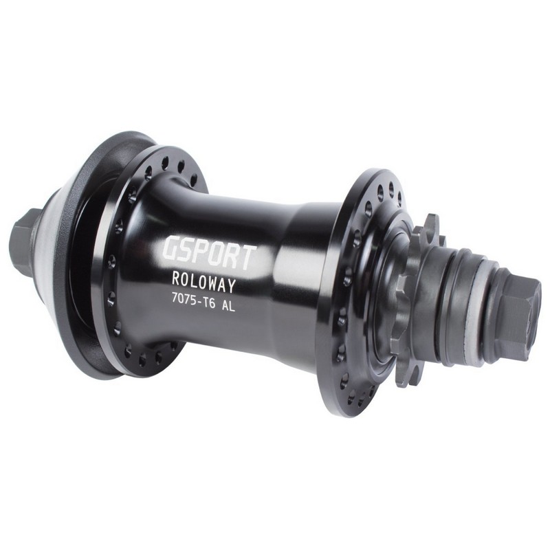 Roloway BMX-Hinterradnabe, weiblich, 9D-Kassette, 36 Löcher, Schwarz