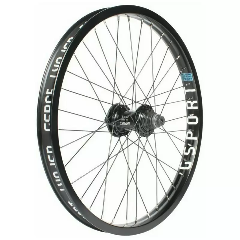 Rueda trasera para BMX GSPORT ELITE de 20'', tracción derecha/izquierda, negra - image