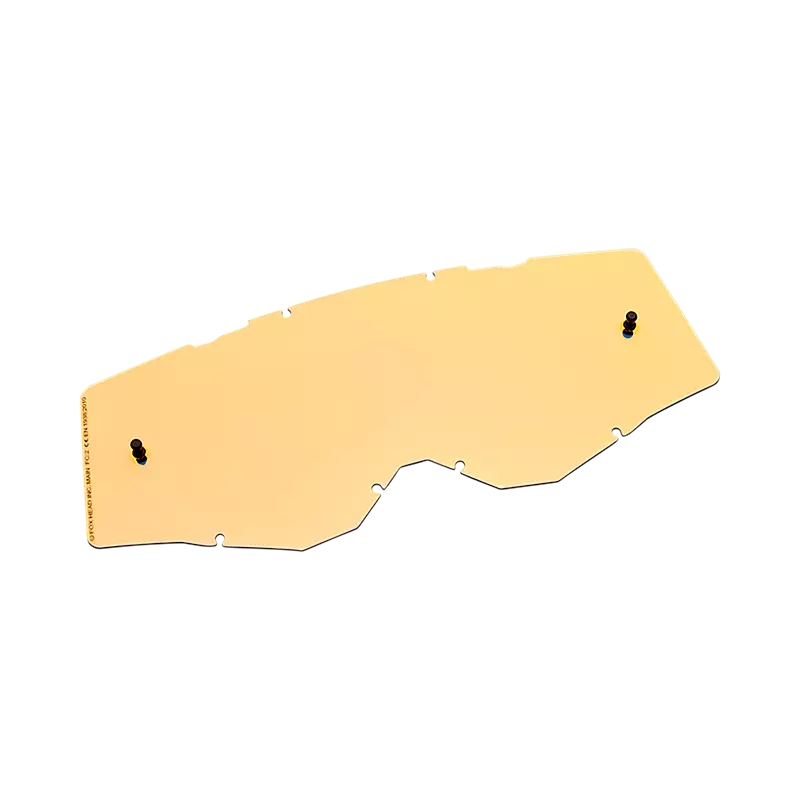 Lente De Substituição Espelhada Lexan Para Máscaras Airspace e Main Laranja