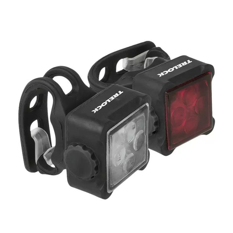 Front+Rear Lights Ls260 Squareline 38+8 Lumens With 4 LEDs - image