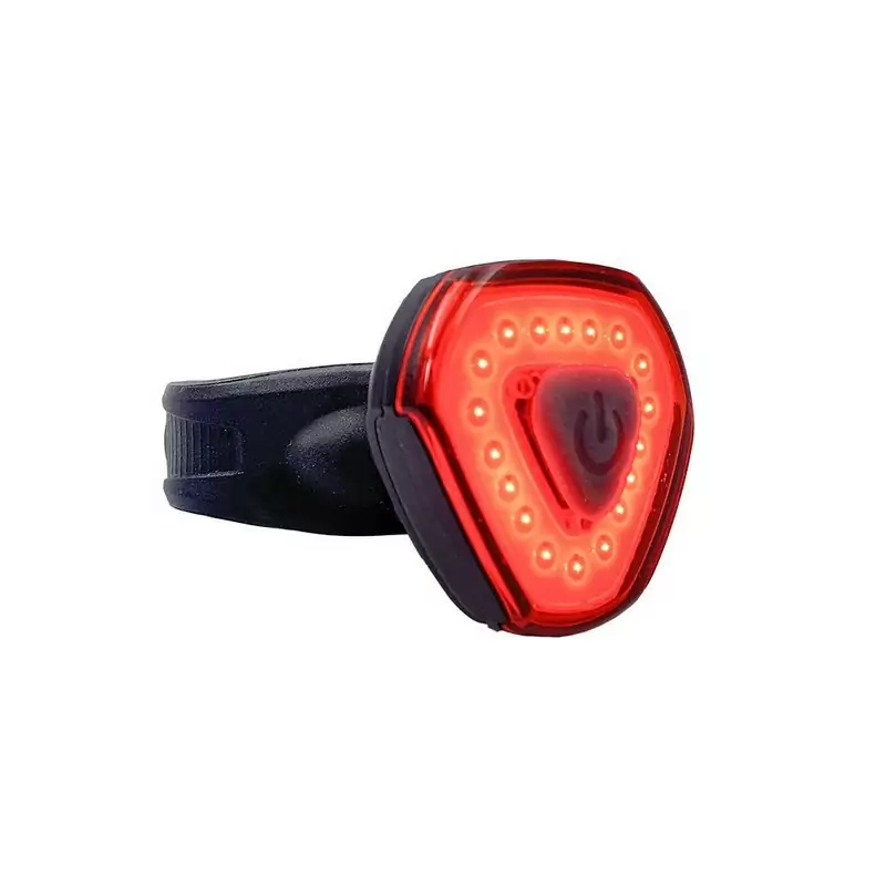 Luz trasera triangular con carga USB 70 Lúmenes 18 LEDs y 6 funciones - image