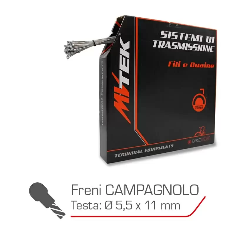 Câble de frein CAMPAGNOLO ROAD 1,5x2000mm - Câble de boîte lisse 100PCS #1
