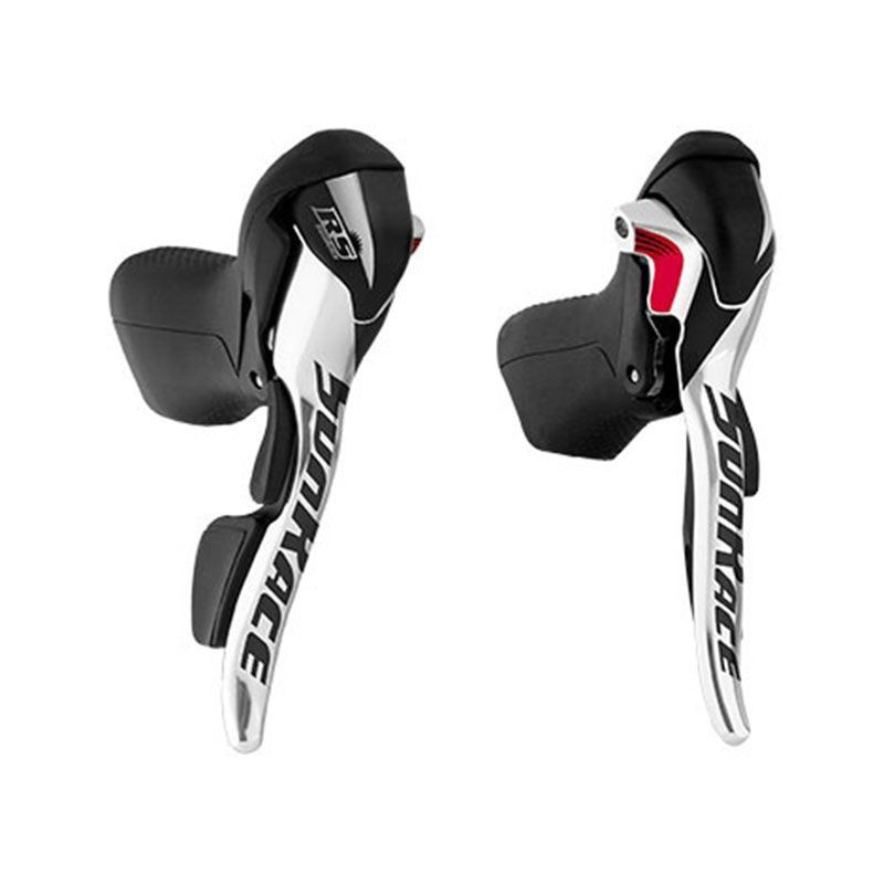ROAD 2x10V Alumínio Shifters Preto/Prata (Par)