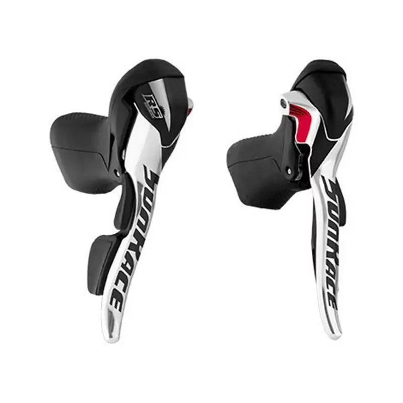 ROAD 2x10V Alumínio Shifters Preto/Prata (Par) - image