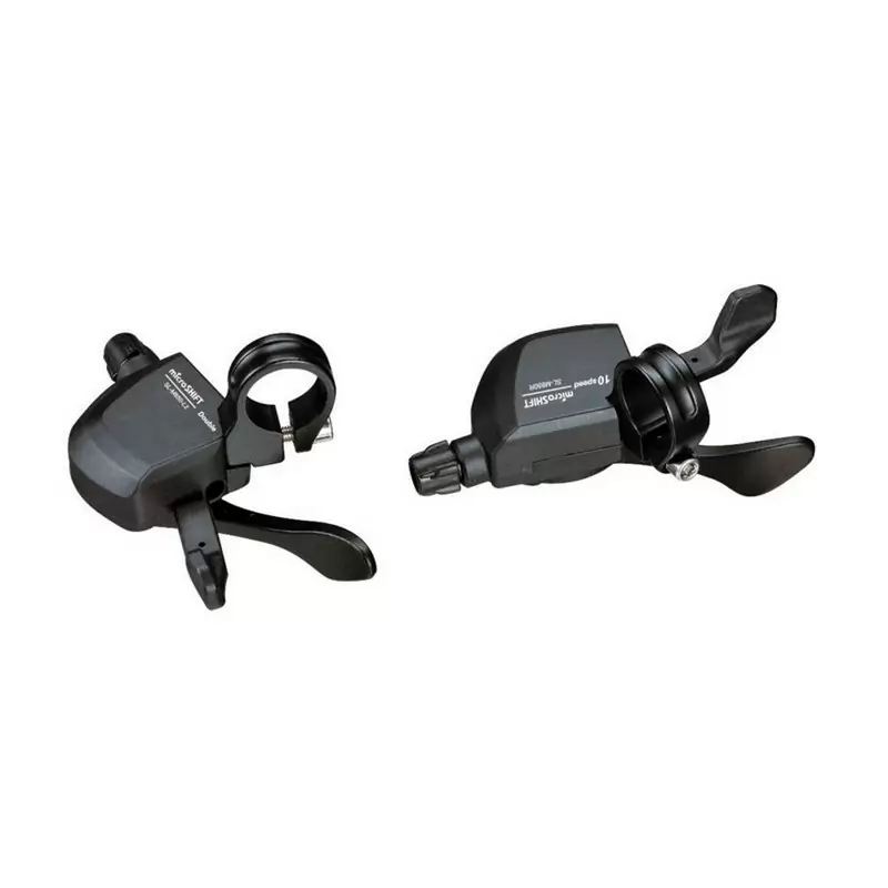 Mando de cambio derecho MTB 10V en aluminio negro para SHIMANO/SUNRACE - image