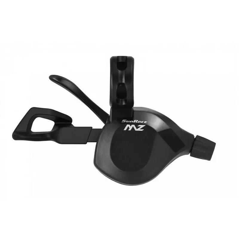 12V MTB rechter Schalthebel aus schwarzem Aluminium für SHIMANO/SUNRACE - image