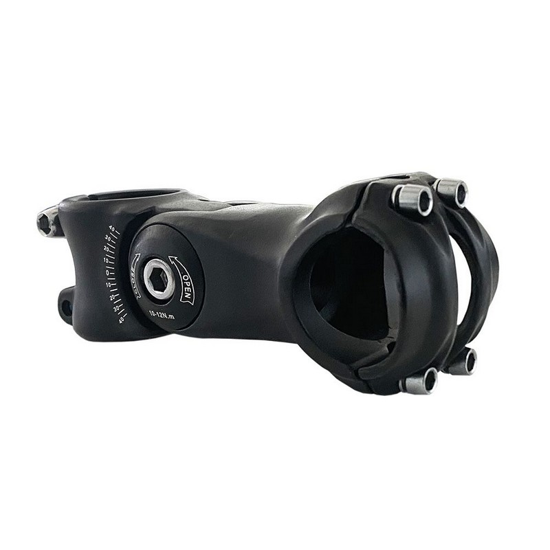 Potencia de manillar 25,4x110 mm ajustable aluminio 85/145° negro