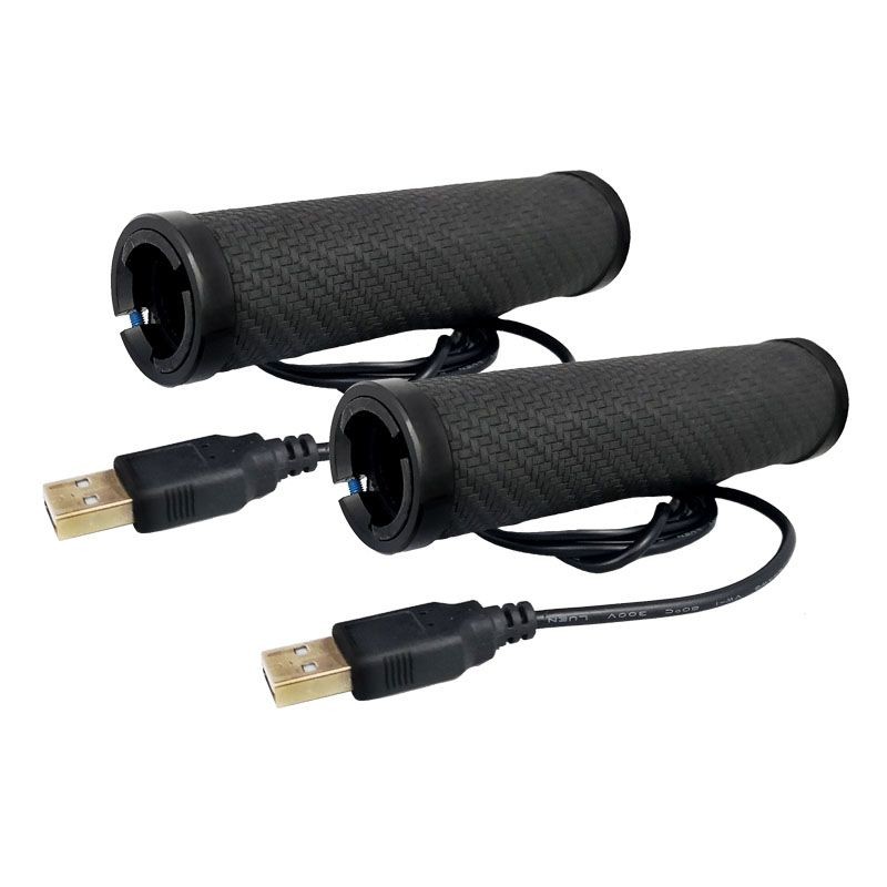Poignée chauffante USB 130x22mm pour vélos et scooters