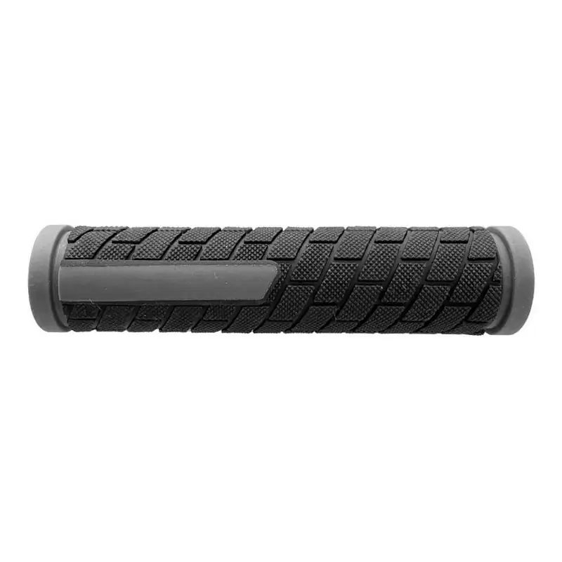 Puño MTB SPHERE 128 mm de goma blanda gris - image