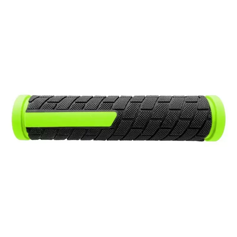 Puño MTB SPHERE 128 mm de goma blanda verde - image