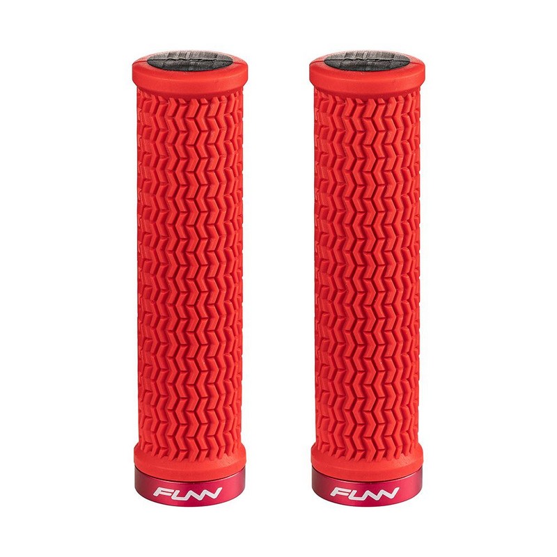 Perilla HOLESHOT de 31 mm con collar de aluminio rojo