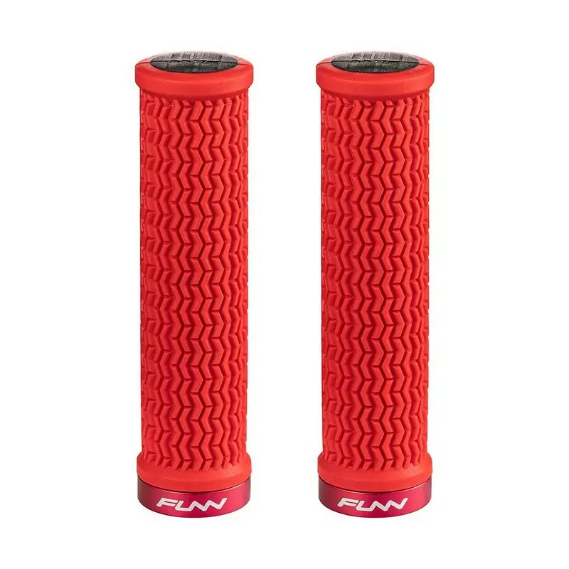 Perilla HOLESHOT de 31 mm con collar de aluminio rojo - image