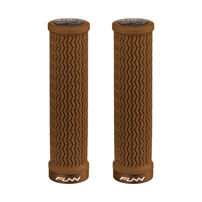 Perilla HOLESHOT de 31 mm con collar de aluminio marrón