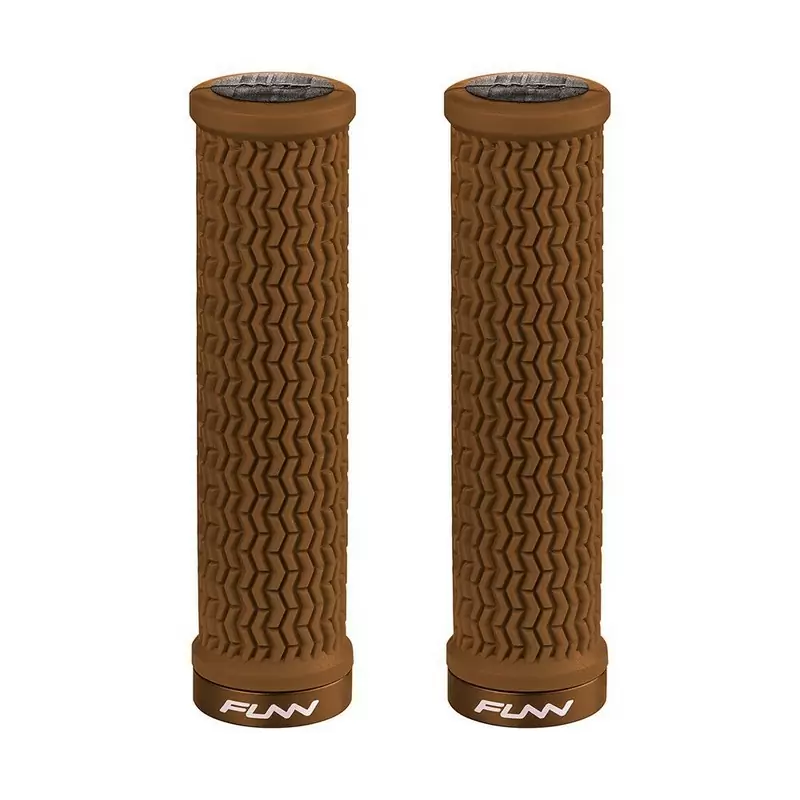 Perilla HOLESHOT de 31 mm con collar de aluminio marrón - image