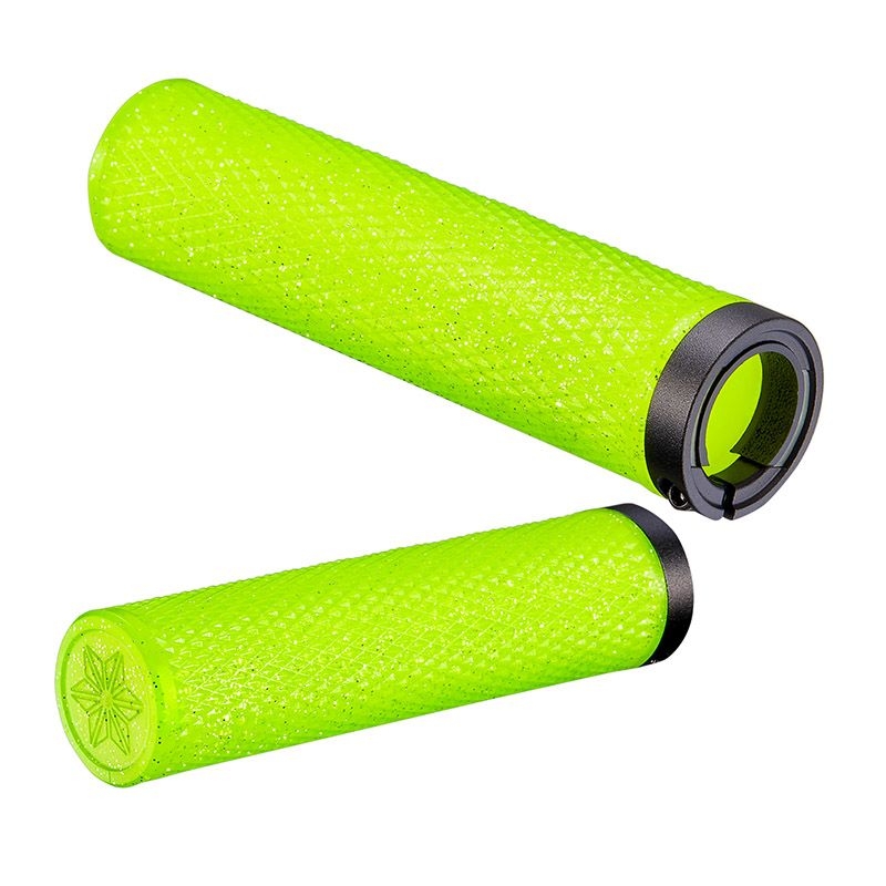 DIAMOND KUSH Puños de goma Star Ringz de doble densidad de 29 mm, amarillo