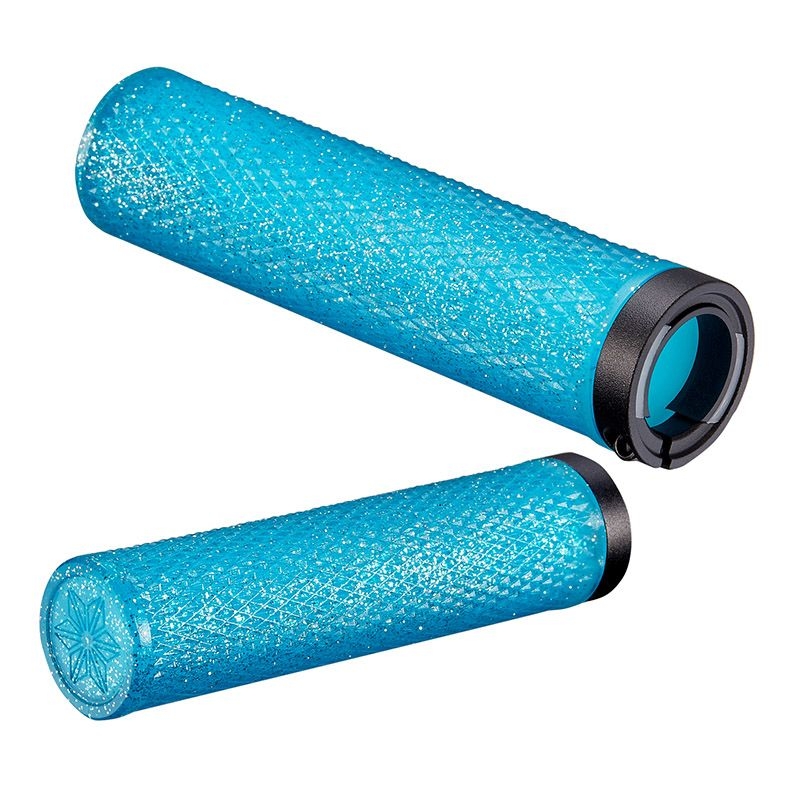 DIAMOND KUSH Puños de goma Star Ringz de doble densidad de 29 mm, color azul