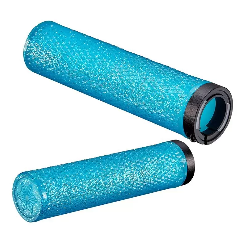 DIAMOND KUSH Puños de goma Star Ringz de doble densidad de 29 mm, color azul - image