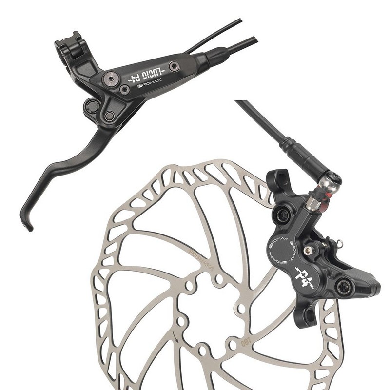 KIT Hydraulique VTT DSK-930 Avant+Arrière 180mm 4 Pistons