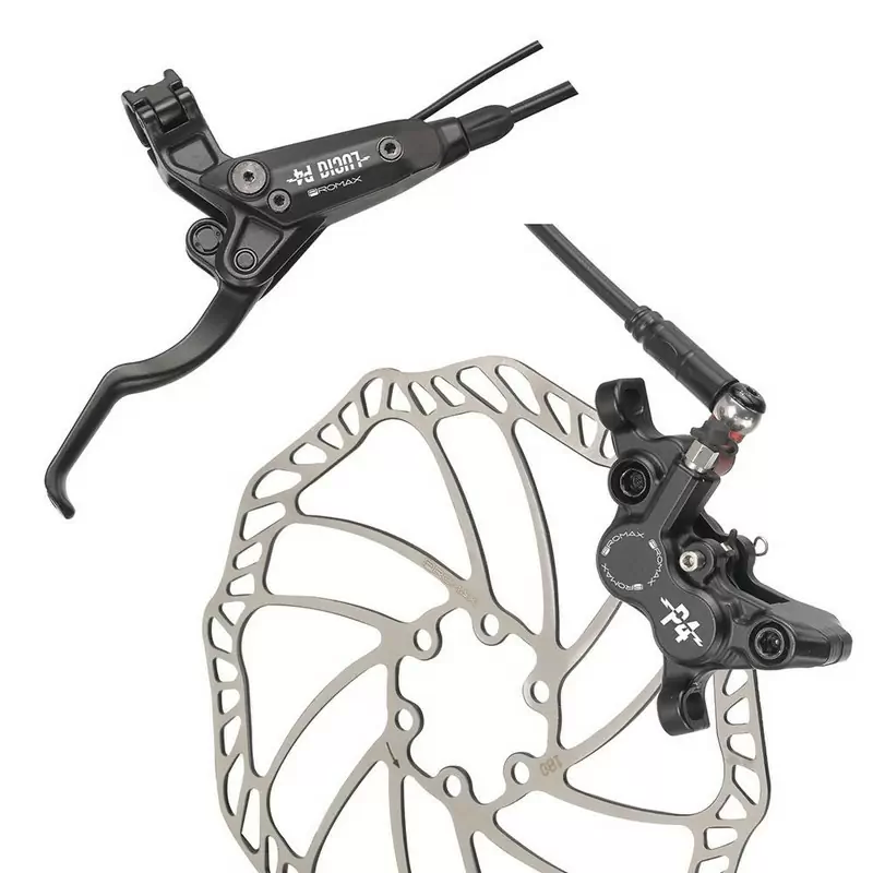 KIT Hydraulique VTT DSK-930 Avant+Arrière 180mm 4 Pistons - image
