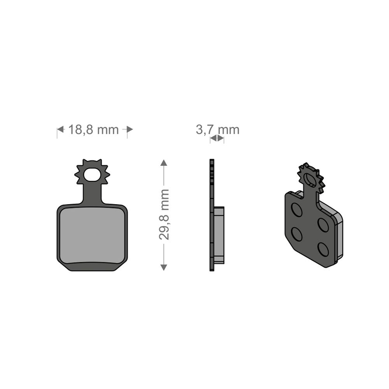 Almofadas técnicas de desempenho para sistema MAGURA MT5/MT7 (4 peças)