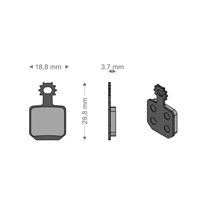 Almofadas técnicas de desempenho para sistema MAGURA MT5/MT7 (4 peças) - image