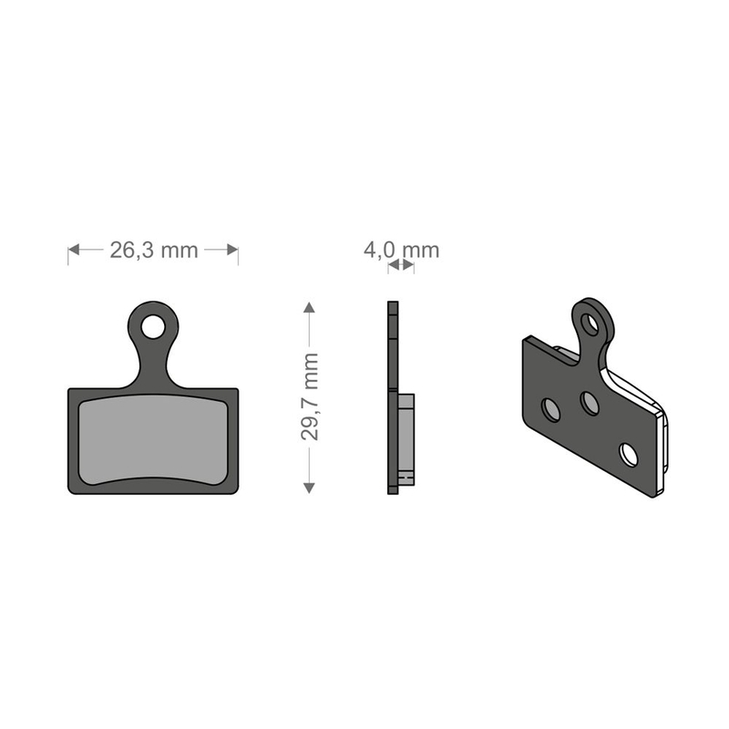 Almofadas técnicas de desempenho para sistema DURA ACE/XTR/MCX1 SHIMANO/RIVER