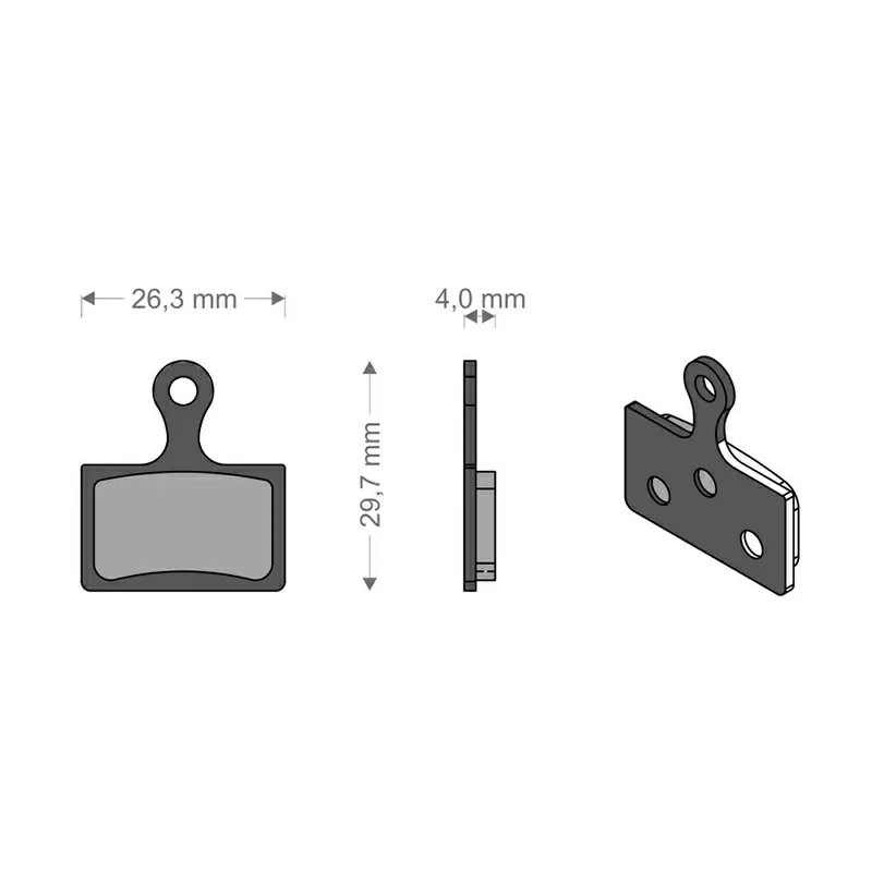 Almofadas técnicas de desempenho para sistema DURA ACE/XTR/MCX1 SHIMANO/RIVER - image