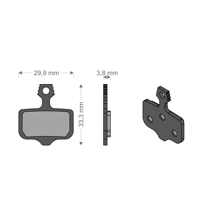 Almohadillas técnicas para bicicletas eléctricas para el sistema ELIXIR 9/7/CR/XX/T/TL AVID/SRAM