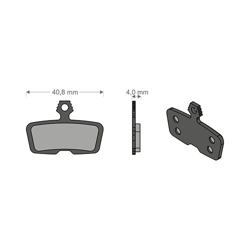 Coussinets techniques pour vélo électrique pour système CODE R/RSC/GUIDE R AVID/SRAM