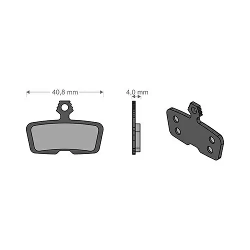 Coussinets techniques pour vélo électrique pour système CODE R/RSC/GUIDE R AVID/SRAM - image